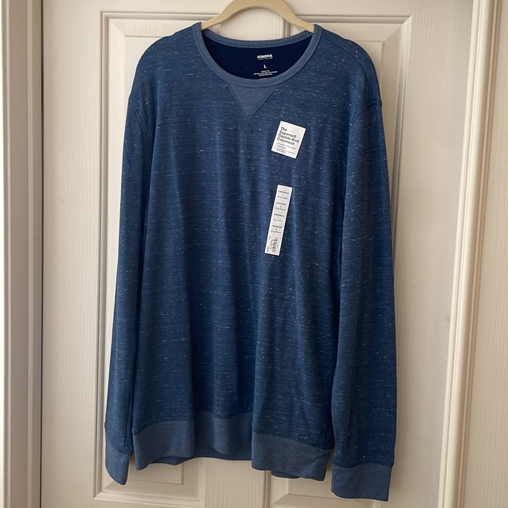 Sonoma Long Sleeve Crewneck (Blue) (LG)